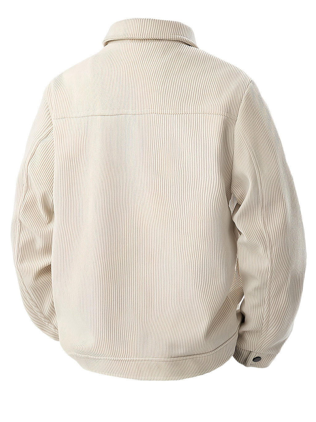 Veste de Travail en Velours C?tel¨¦ pour Hommes Grande Taille - Boutonnage avec Fermoirs ¨¤ Pression, Multiples Poches, Lavable en Machine, Tenue D¨¦contract¨¦e et Formelle pour Automne & Printemps, Int¨¦rieur en Polyester, GRANDE TAILLE