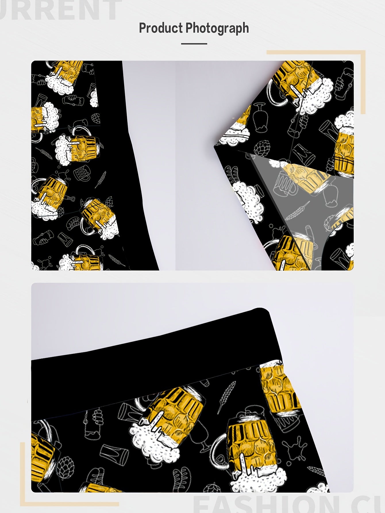 Cale?on Boxer Homme Original, Tissu Polyester et ¨¦lasthanne, Imprim¨¦ Ludique, Ceinture Confortable, Maille Anti-Remont¨¦e - Coupe Medium