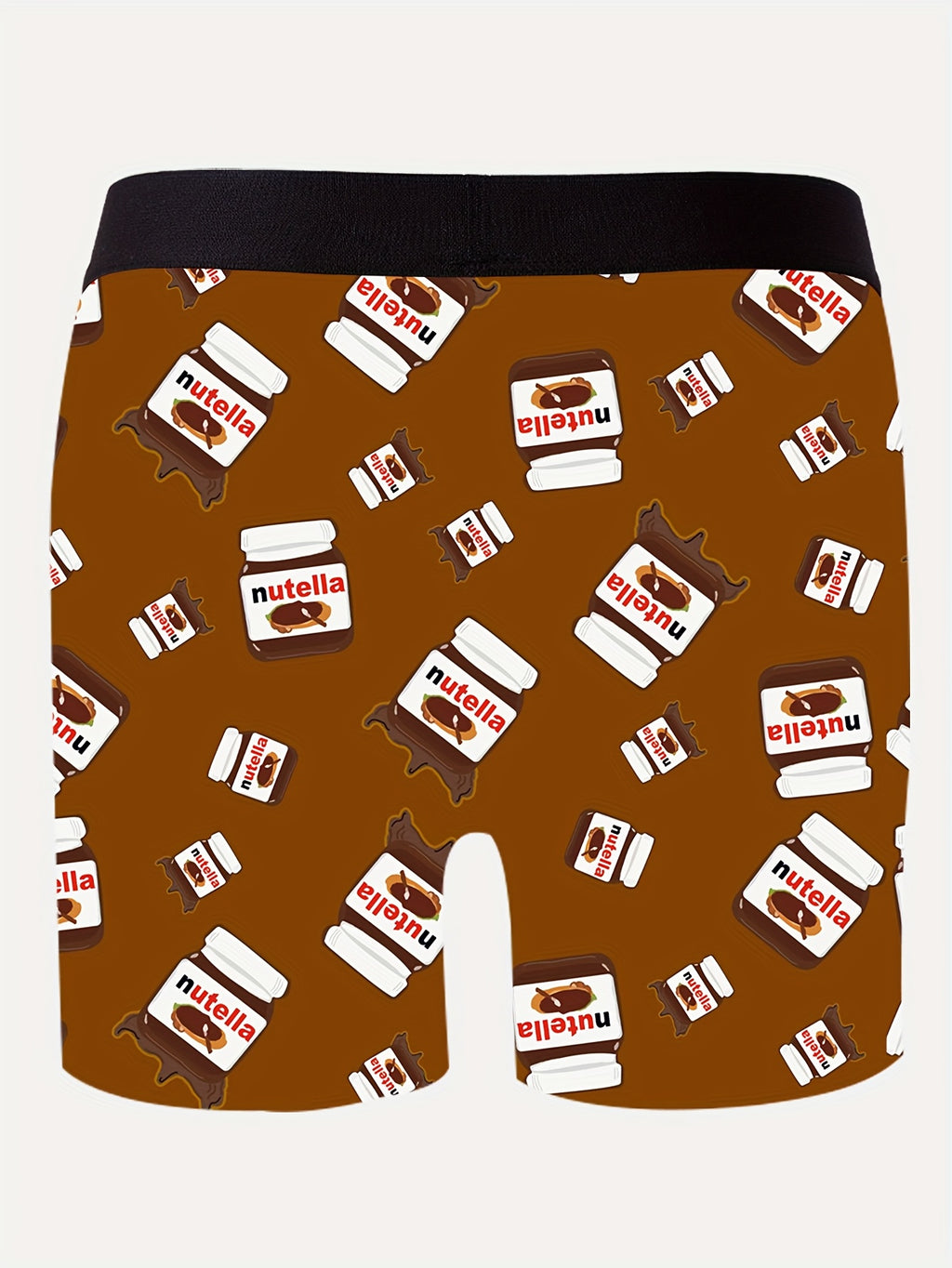 Shorts d¨¦contract¨¦s pour hommes - Tissu stretch en m¨¦lange polyester respirant et confortable, taille ¨¦lastique, lavable en machine, motif imprim¨¦ marron et blanc, pour un style d¨¦contract¨¦