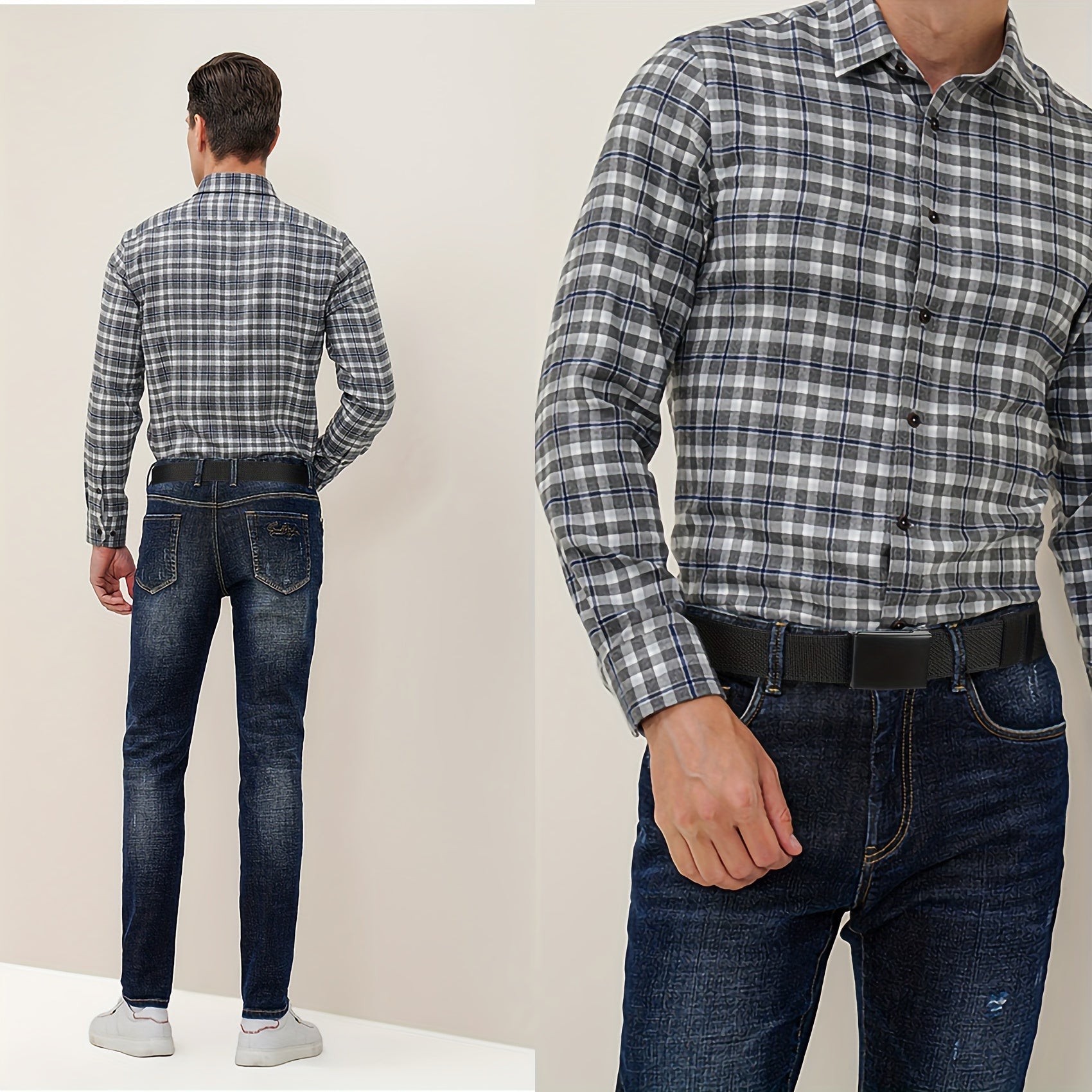 Ceinture en Nylon Extensible Confort pour Hommes Grande Taille - Noire, R¨¦glable jusqu'¨¤ 75 Pouces pour les Grands et Forts