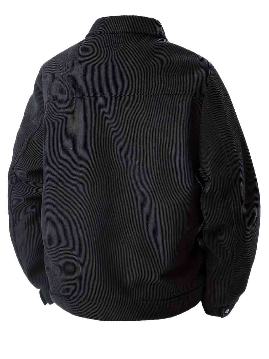 Veste de Travail en Velours C?tel¨¦ pour Hommes Grande Taille - Boutonnage avec Fermoirs ¨¤ Pression, Multiples Poches, Lavable en Machine, Tenue D¨¦contract¨¦e et Formelle pour Automne & Printemps, Int¨¦rieur en Polyester, GRANDE TAILLE