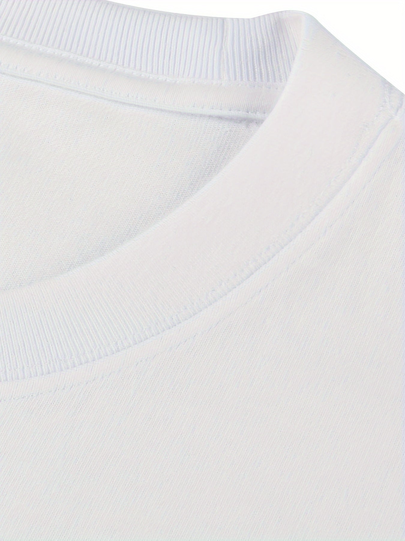 Men's 100% Cotton Casual Graphic T-Shirt - \