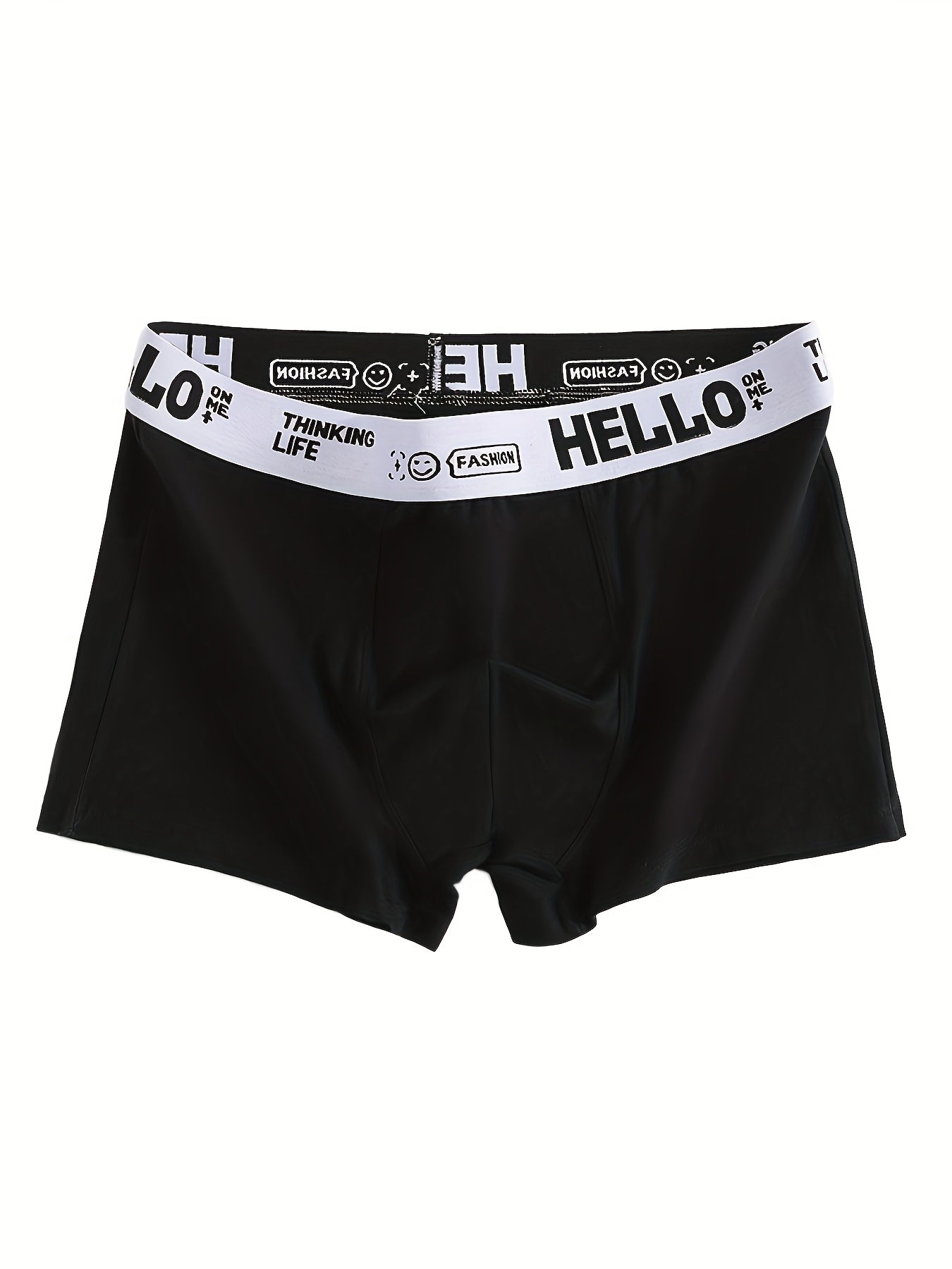 4 pi¨¨ces de boxers en coton doux pour hommes - Sous-v¨ºtements respirants et extensibles avec impression \