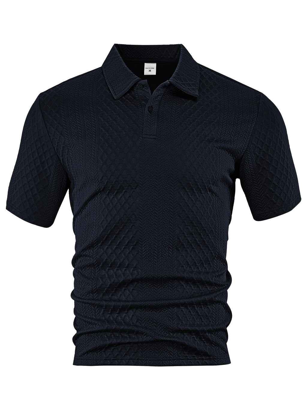 Men'S New Trendy Polo Shirt, Outdoor Casual Sports Button-Up, Striped Collared Top.