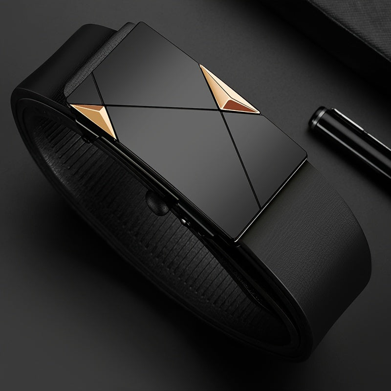 Lot de 3 Ceintures pour Hommes, Ceinture d'Affaires ¨¤ la Mode, Ceinture ¨¦l¨¦gante pour Jean, Id¨¦ale pour le Col Blanc, Choix Parfait pour Mari ou Petit Ami