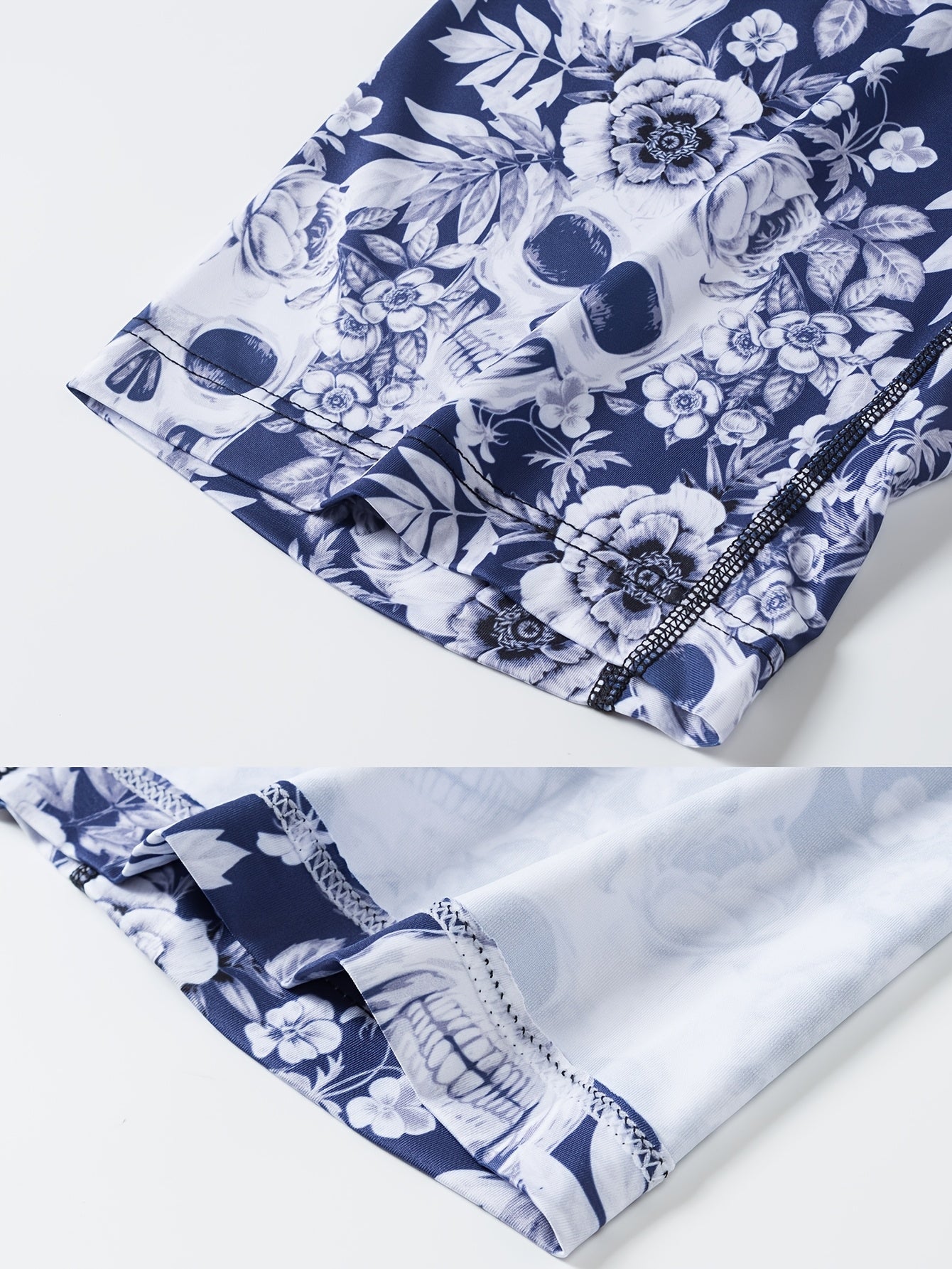 Cale?ons ¨¤ imprim¨¦ crane floral pour hommes, en tissu tricot¨¦ polyester ¨¤ haute extensibilit¨¦, design de poche en U pour la peau, anti-rayures et anti-humidit¨¦ pour un usage quotidien et des activit¨¦s en ext¨¦rieur.