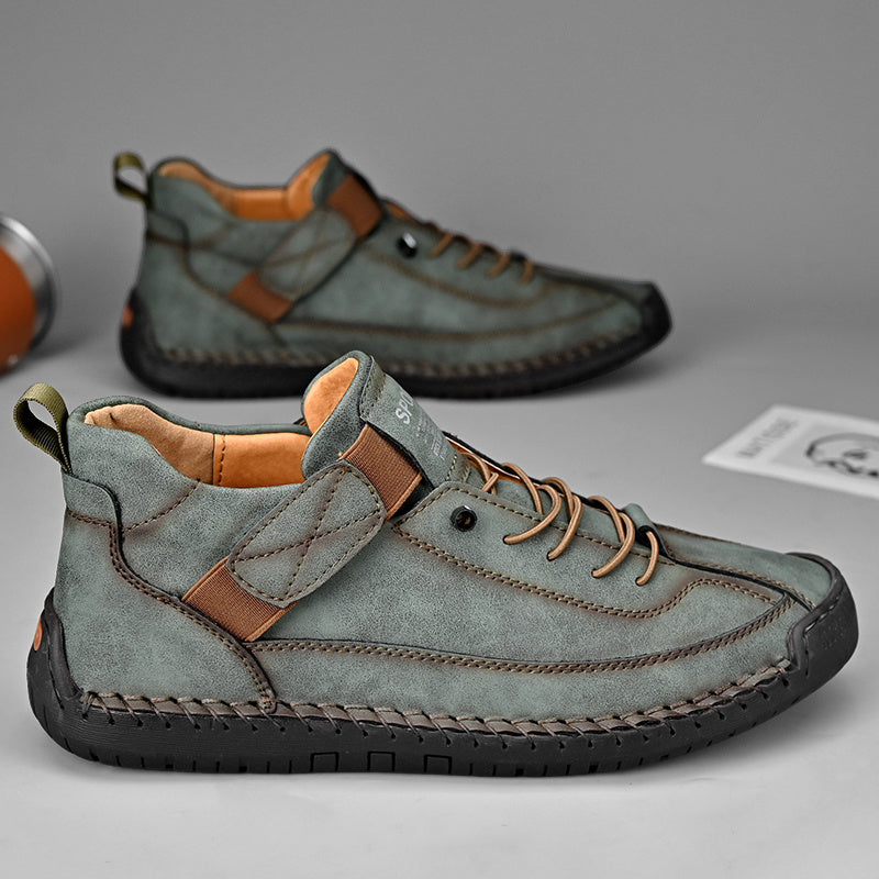 Men'S Casual Leather Shoes Made of Genuine First-Layer Cowhide, Breathable And Soft-Soled, Non-Slip, Suitable for All Seasons, Available in Large Sizes.