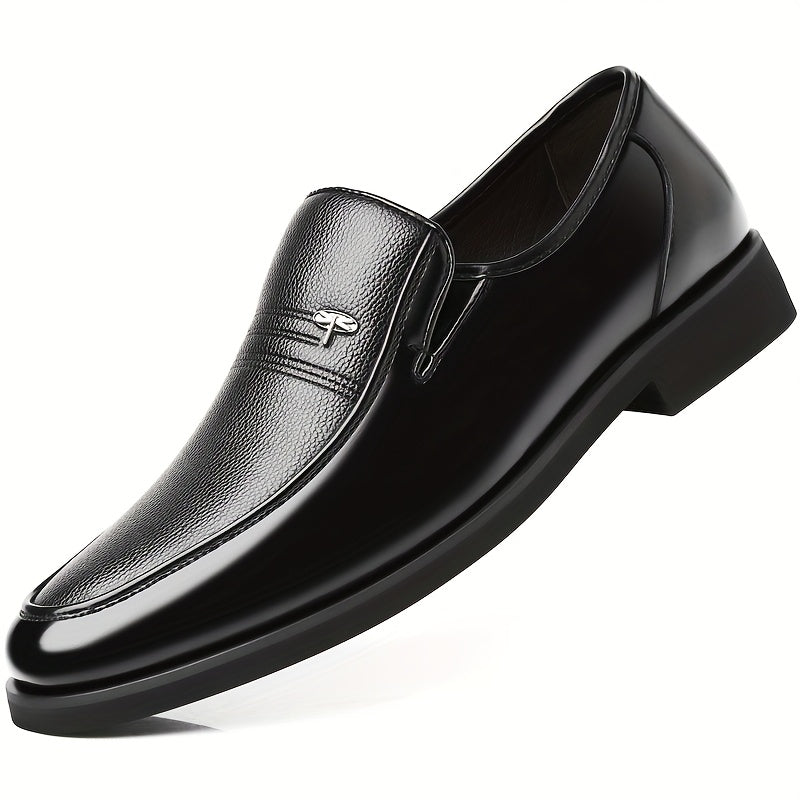 Le Fu Shoes Genuine Leather Men's Real Genuine Leather Breathable Business Formal Shoes Men's Slip-on Casual British Soft Sole