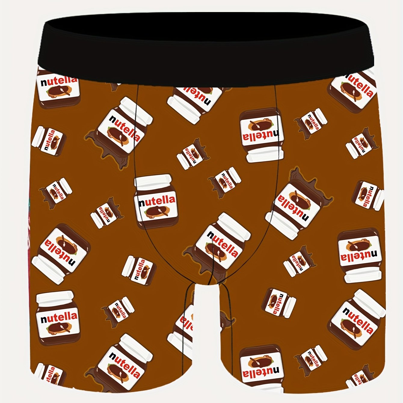 Shorts d¨¦contract¨¦s pour hommes - Tissu stretch en m¨¦lange polyester respirant et confortable, taille ¨¦lastique, lavable en machine, motif imprim¨¦ marron et blanc, pour un style d¨¦contract¨¦