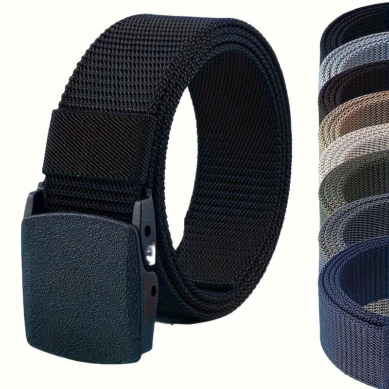 Ceinture pour homme de longueur ¨¦tendue, sans repassage, sans aimant, taille large, 59,06 pouces