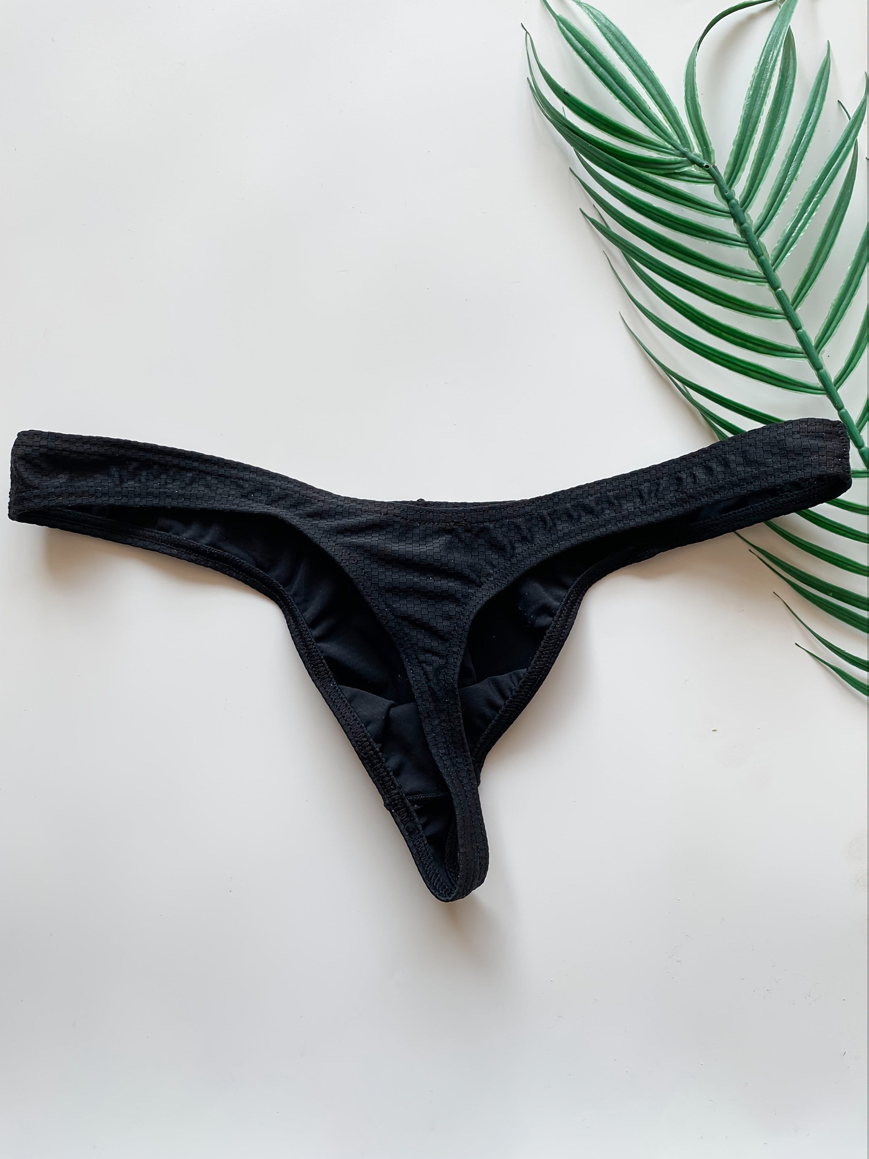 2 culottes hipster unies pour hommes avec pochette, design sexy taille basse, tissu extensible confortable pour tenues d¨¦contract¨¦es - Vert et bleu