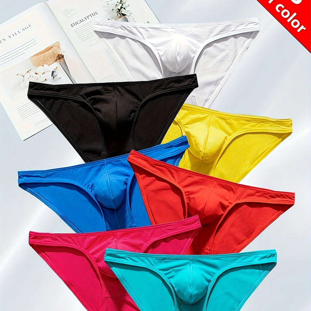 5-Pack de Boxers pour Hommes, Coupe Ajust¨¦e Confortable, Sous-V¨ºtements Sexy en Coton avec ¨¦lasticit¨¦ Moyenne, Couleur Unie, Tissu Tricot¨¦, 95% Coton 5% Spandex, Cale?ons Respirants pour Hommes