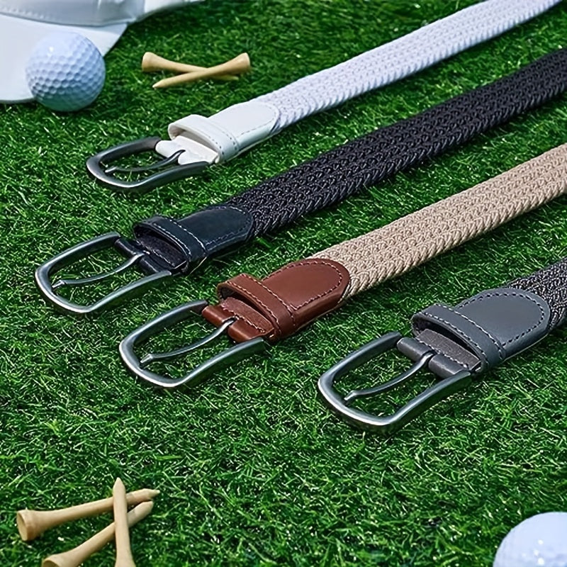 Ceinture pour homme, ceinture ¨¦lastique, ceinture d¨¦contract¨¦e tiss¨¦e 1 3\u002F8', pour homme, femme, junior, couleur\u002Ftaille compl¨¨te avec coffret cadeau.