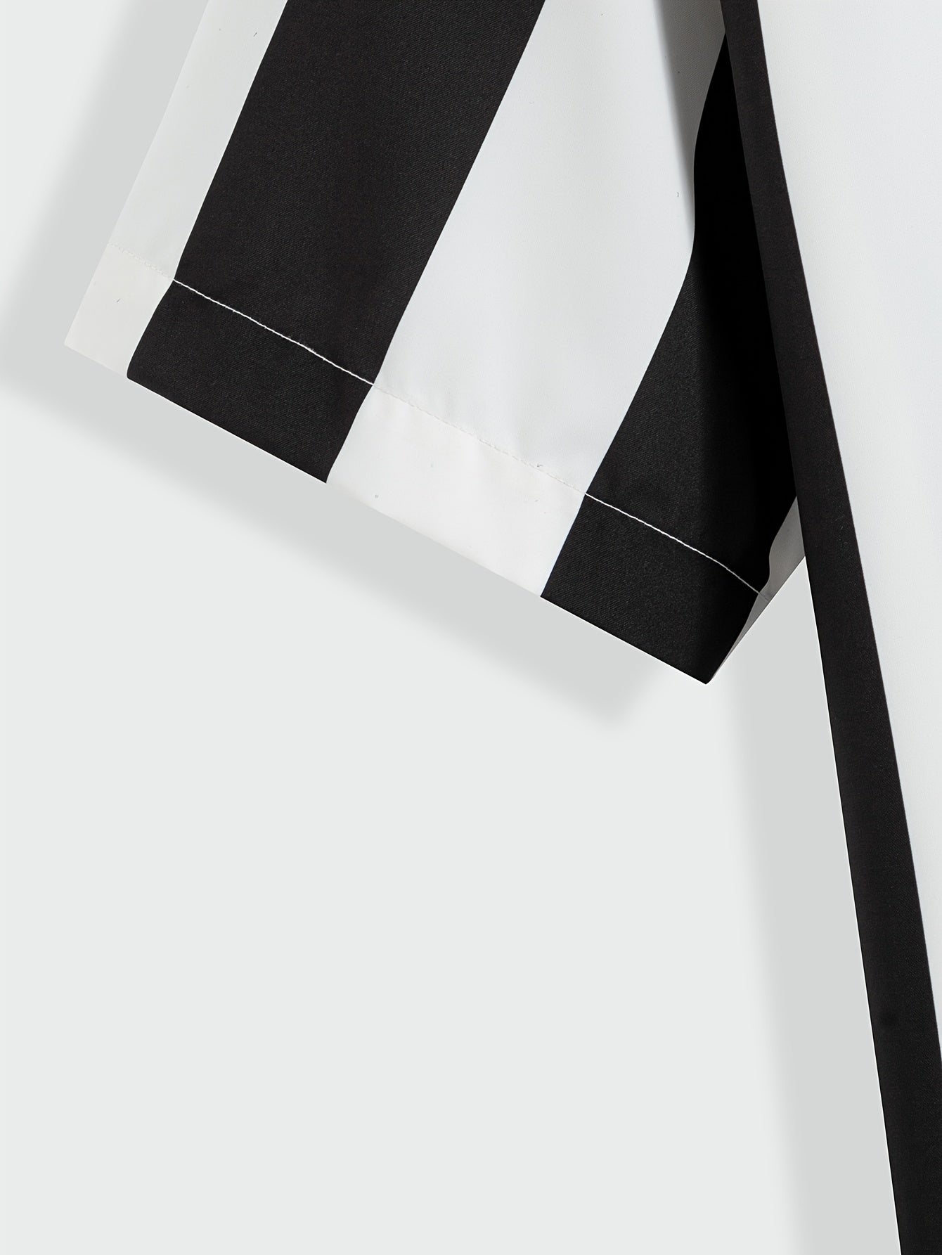 1pc Men'S Summer Casual Striped Button- Shirt - Short Sleeve, Regular Fit, Polyester Woven Fabric, Non-Stretch, Lapel Collar, Placket, for Daily & Outdoor Activities, Hiking, Weekend - Woven Fabric Weight 125g\u002Fm2