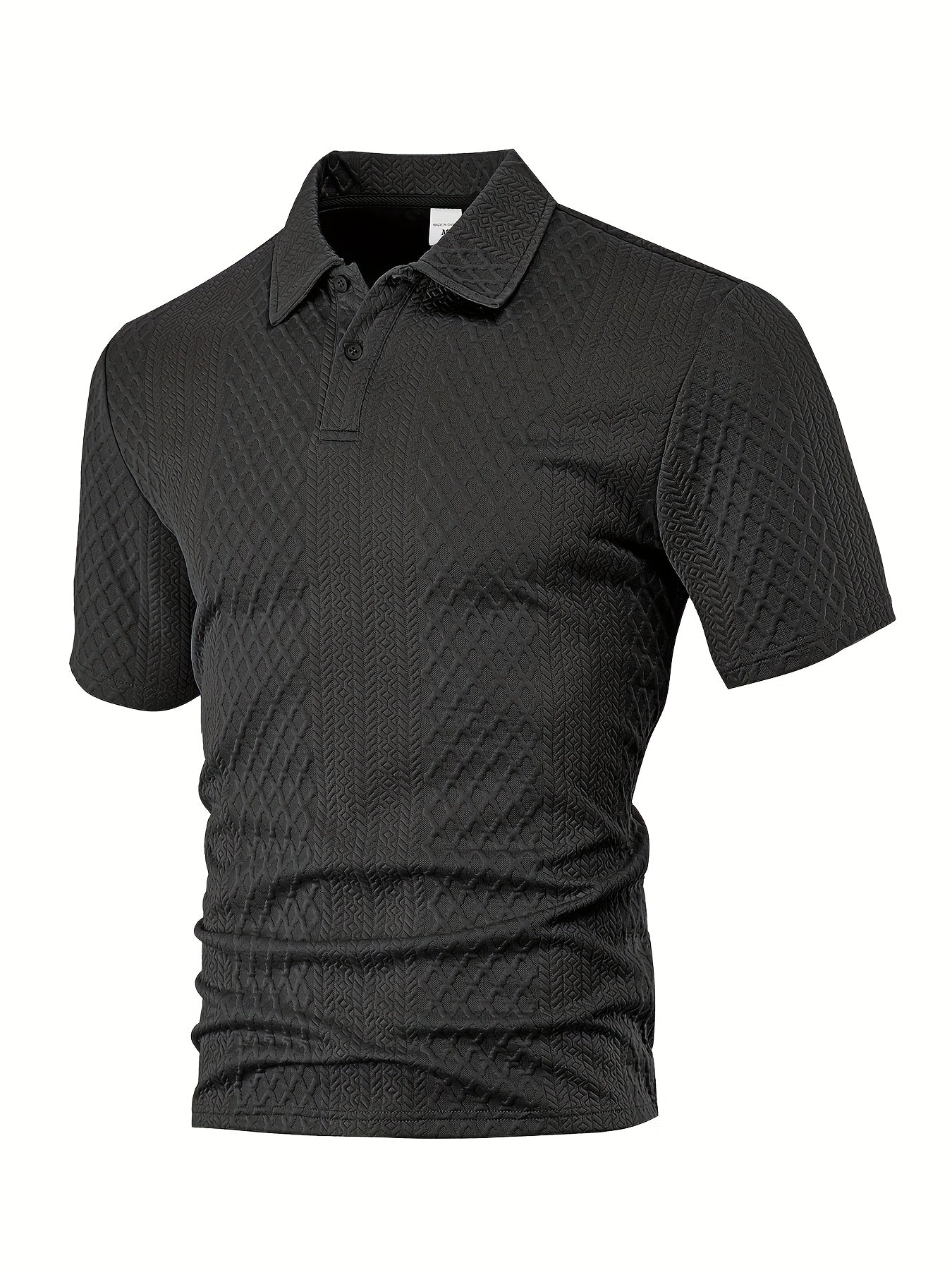 Men'S New Trendy Polo Shirt, Outdoor Casual Sports Button-Up, Striped Collared Top.