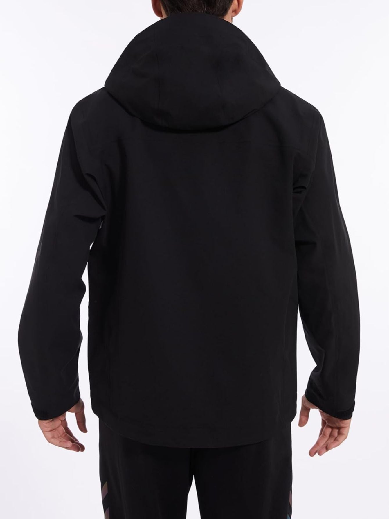 Veste Coupe-Vent L¨¦g¨¨re pour Hommes avec Capuche, Poignets Ajustables, Texture Douce et ¨¦l¨¦gante, Veste de Sport Casual ¨¤ Col Montant, Fermeture ¨¦clair Bleu Marine, Poches Id¨¦ale pour la Course & Randonn¨¦e au Printemps\u002FAutomne