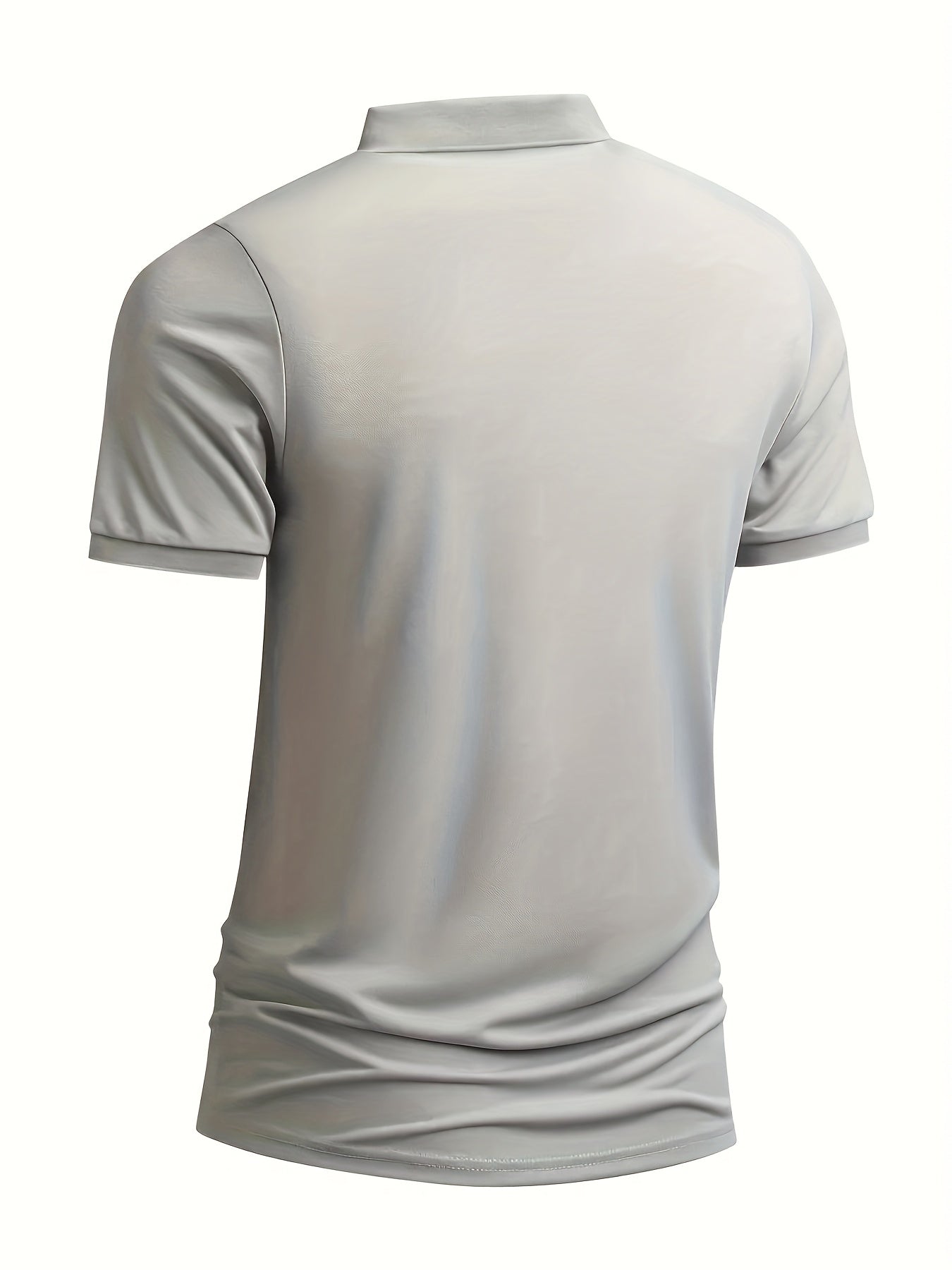 3pcs Men's Casual Shirts - Breathable Polyester, Button-Up, Short Sleeve in Black, White, & Navy - Ideal for Summer Sports & Leisure