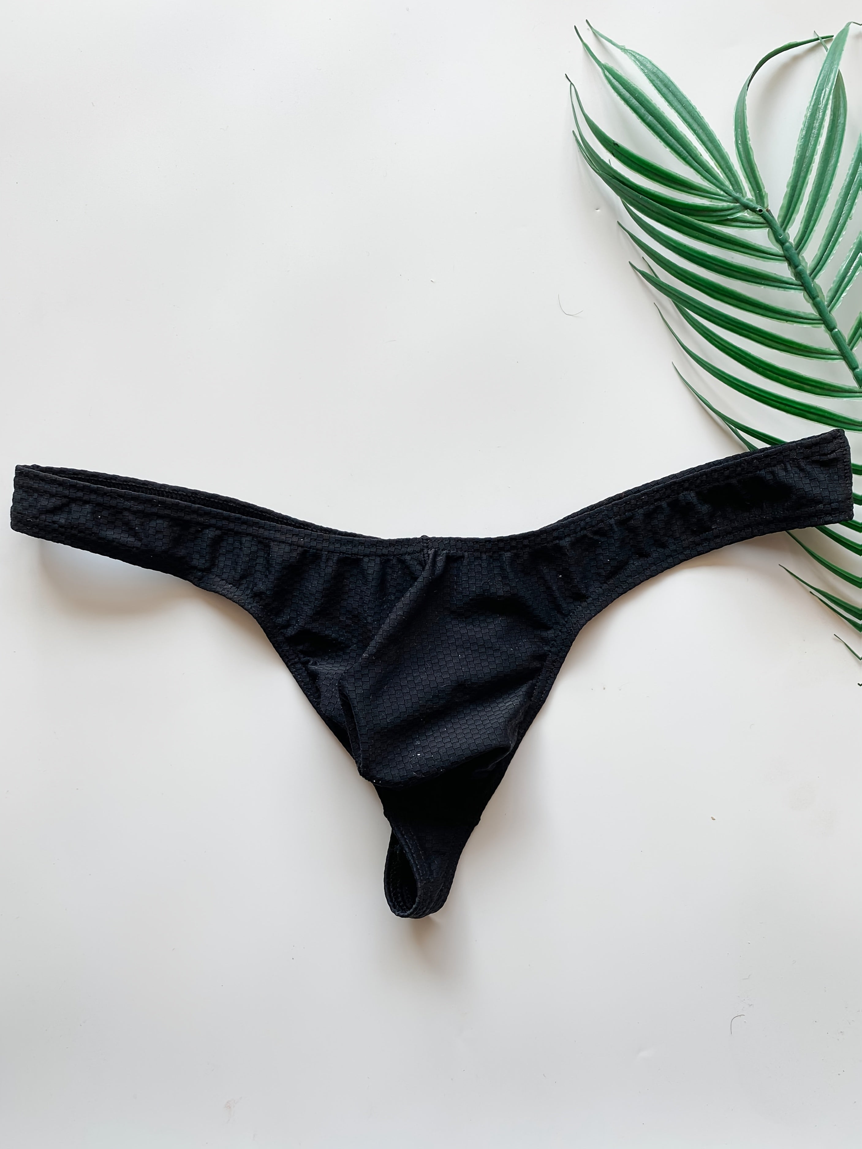 2 culottes hipster unies pour hommes avec pochette, design sexy taille basse, tissu extensible confortable pour tenues d¨¦contract¨¦es - Vert et bleu