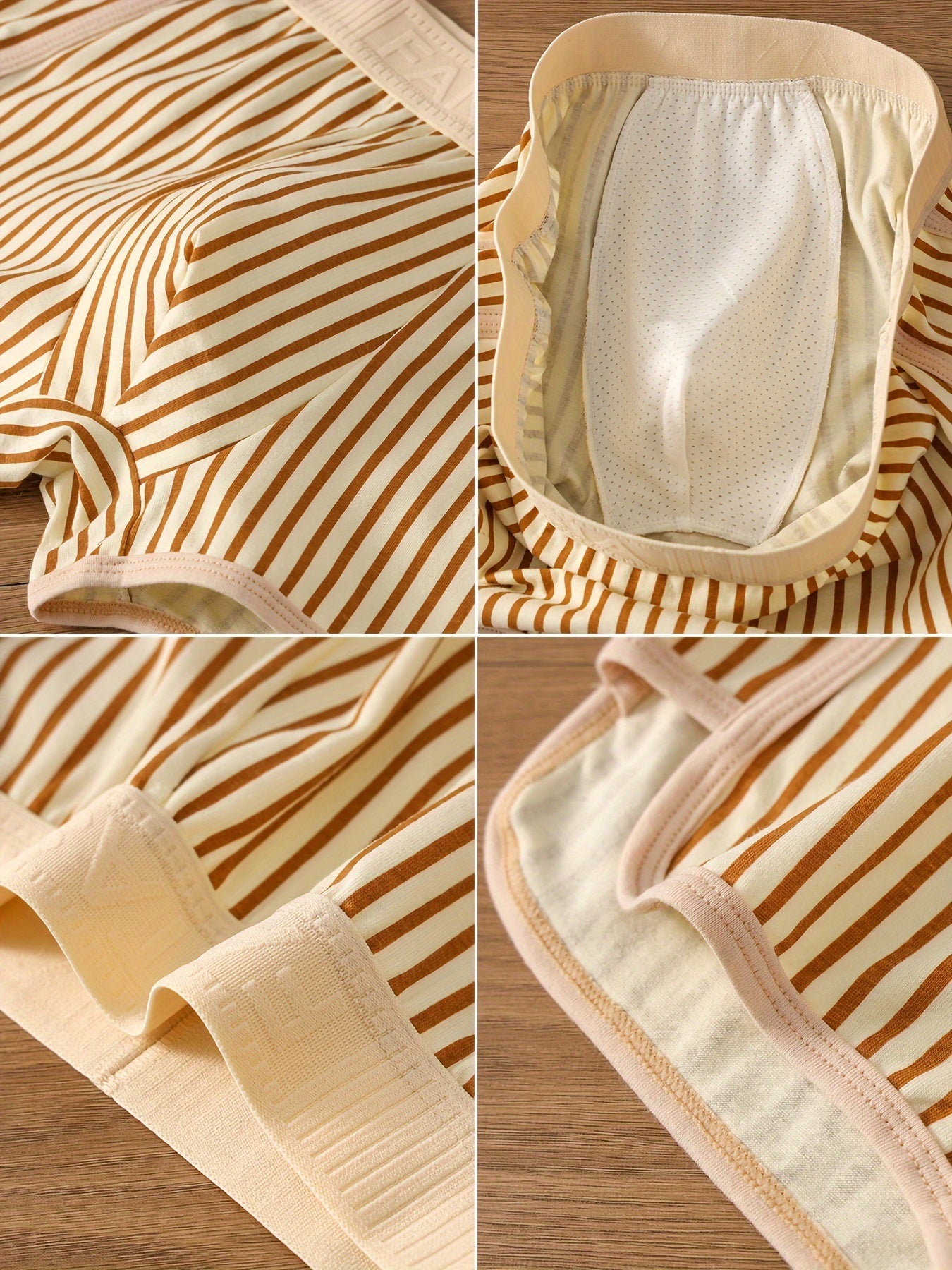 Ensemble de 3 pi¨¨ces pour Hommes en Tissu Fibre Glac¨¦e Doux et Confortable ¨¤ Rayures Imprim¨¦es avec Coins Plats, Short Respirant et ¨¦lastique, D¨¦contract¨¦