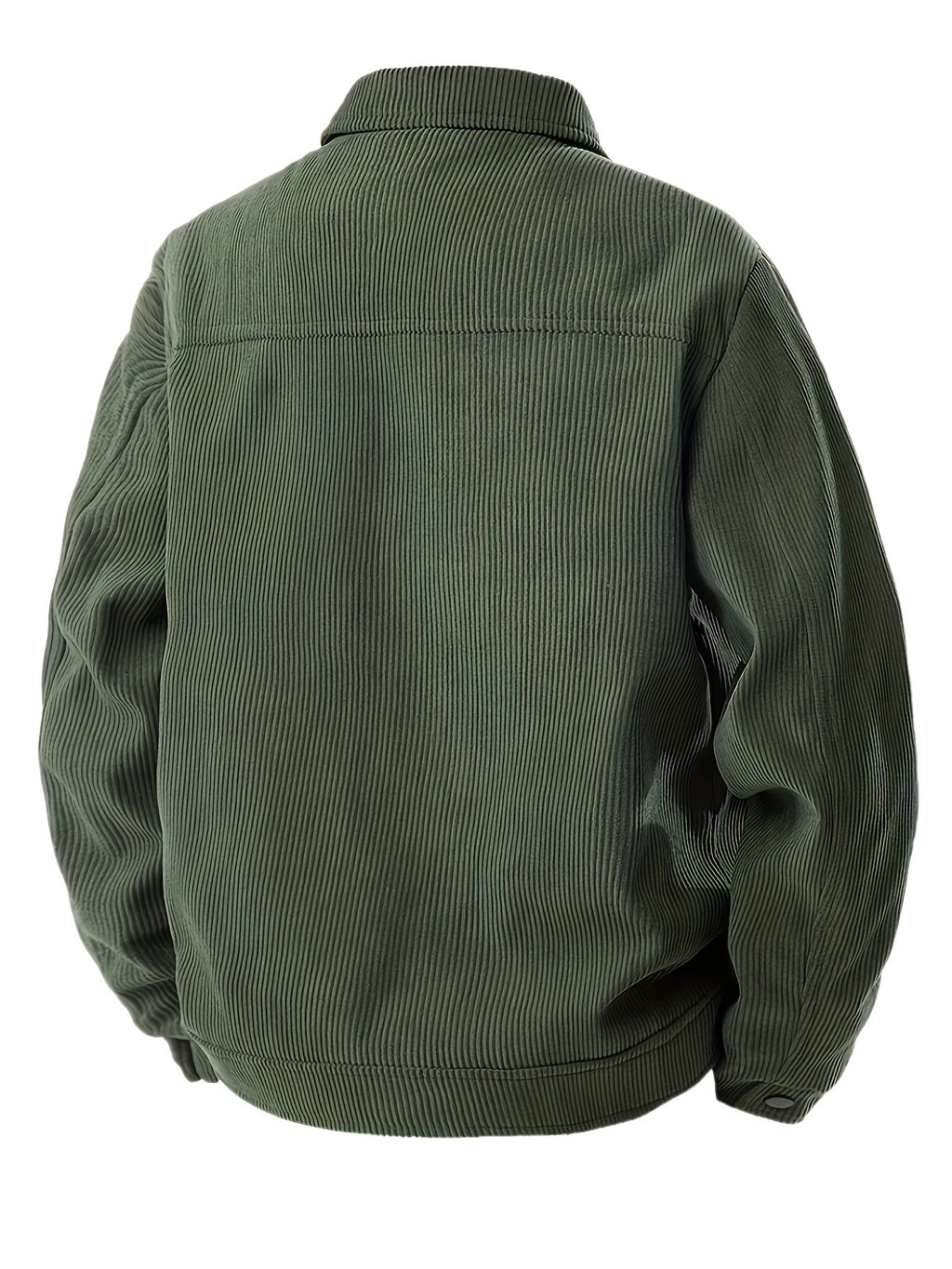 Veste de Travail en Velours C?tel¨¦ pour Hommes Grande Taille - Boutonnage avec Fermoirs ¨¤ Pression, Multiples Poches, Lavable en Machine, Tenue D¨¦contract¨¦e et Formelle pour Automne & Printemps, Int¨¦rieur en Polyester, GRANDE TAILLE