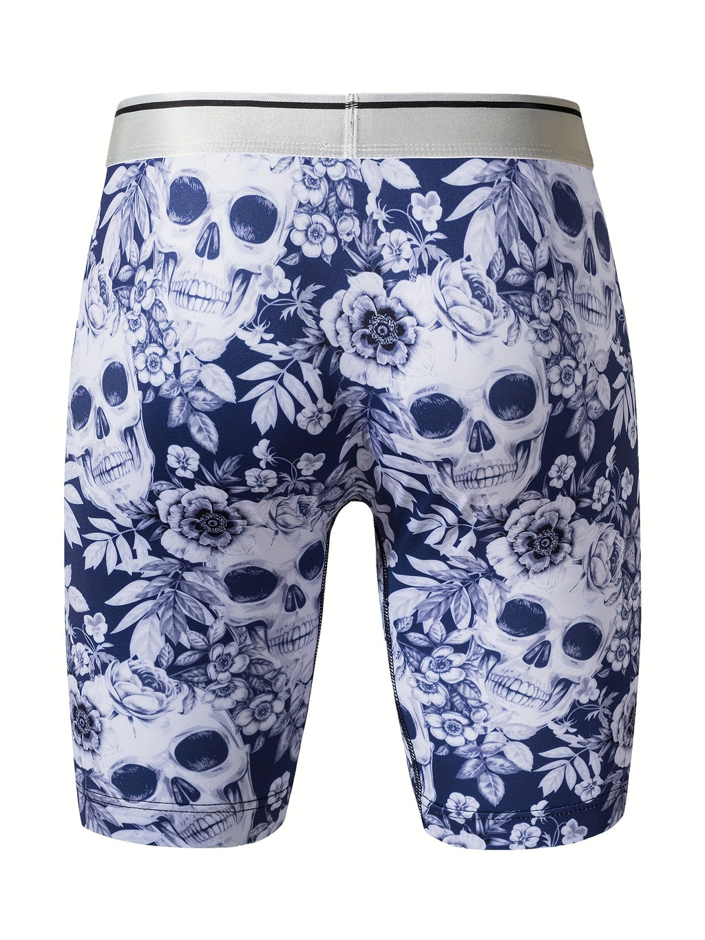 Cale?ons ¨¤ imprim¨¦ crane floral pour hommes, en tissu tricot¨¦ polyester ¨¤ haute extensibilit¨¦, design de poche en U pour la peau, anti-rayures et anti-humidit¨¦ pour un usage quotidien et des activit¨¦s en ext¨¦rieur.