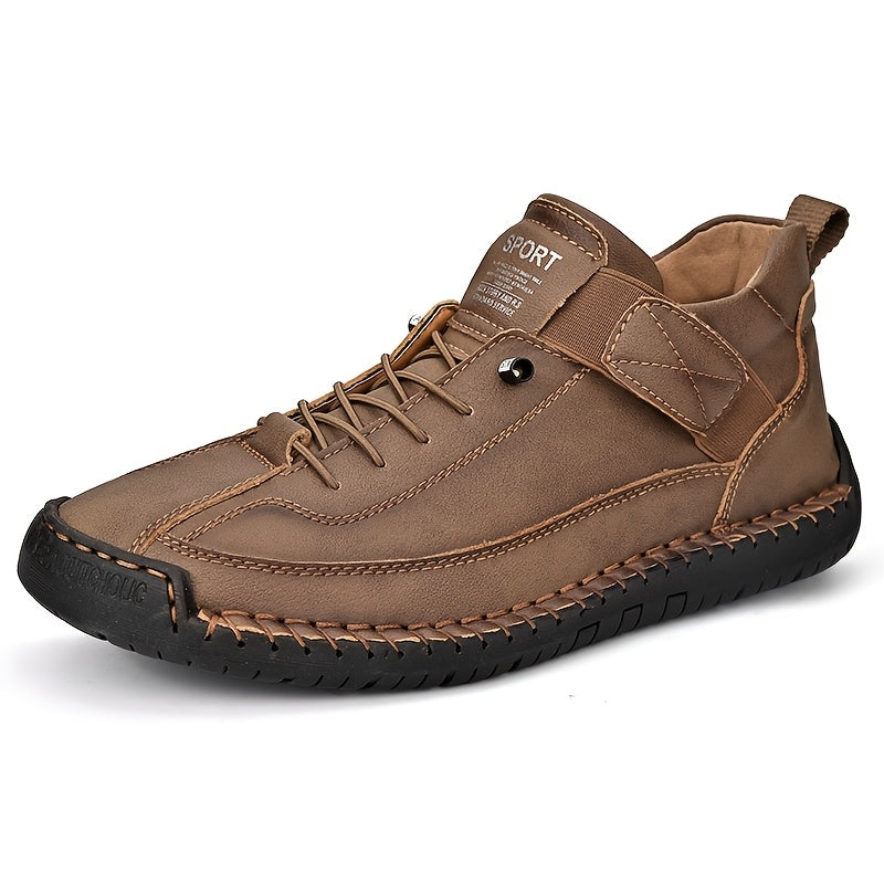 Men'S Casual Leather Shoes Made of Genuine First-Layer Cowhide, Breathable And Soft-Soled, Non-Slip, Suitable for All Seasons, Available in Large Sizes.